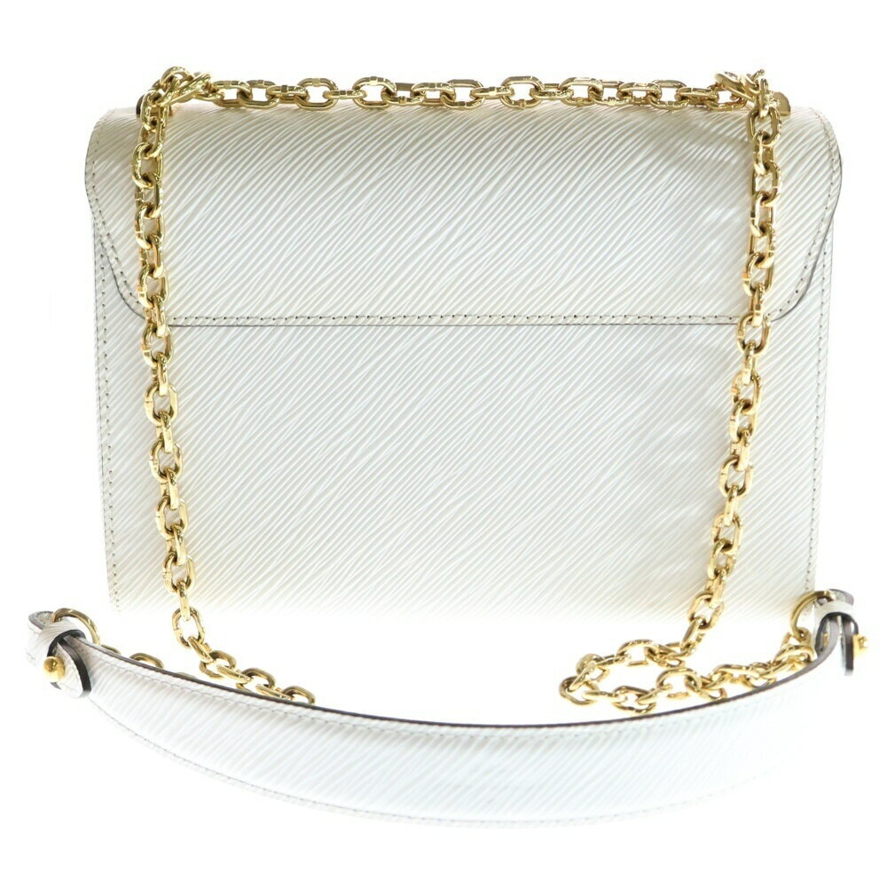 Louis Vuitton Epi Double Leather LV White Bag Chain Twist Shoulder